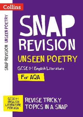 Cover of AQA Unseen Poetry Anthology Revision Guide
