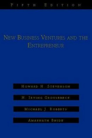 Cover of New Business Ventures And The Entrepreneur