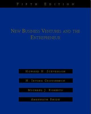 Book cover for New Business Ventures And The Entrepreneur