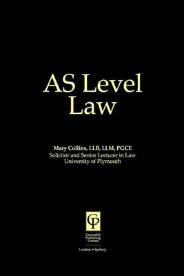 Book cover for As Level Law