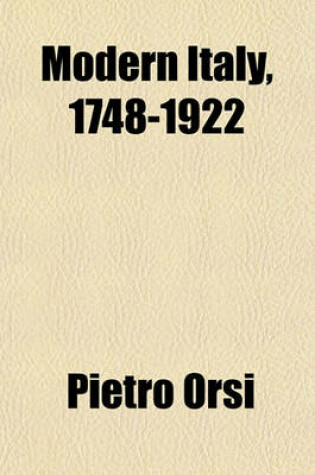 Cover of Modern Italy, 1748-1922