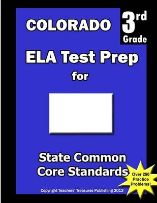 Book cover for Colorado 3rd Grade ELA Test Prep