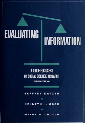 Book cover for Evaluating Information