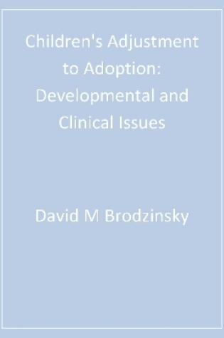 Cover of Children′s Adjustment to Adoption
