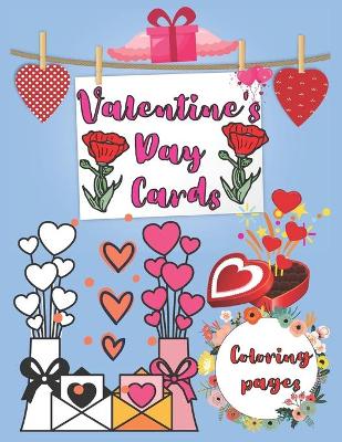 Book cover for Valentine's Day Cards coloring pages