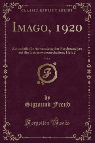 Cover of Imago, 1920, Vol. 6