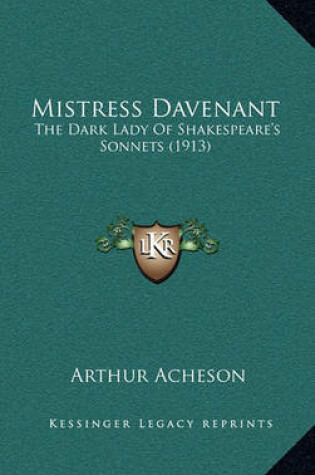 Cover of Mistress Davenant