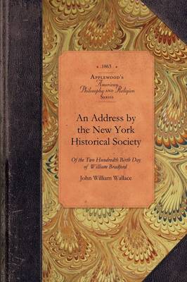 Cover of Address by the New York Historical Soc