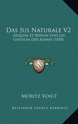 Book cover for Das Jus Naturale V2