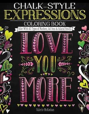 Book cover for Chalk-Style Expressions Coloring Book