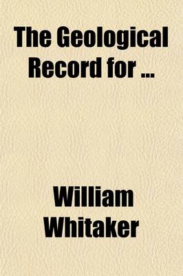 Book cover for The Geological Record for Volume 1