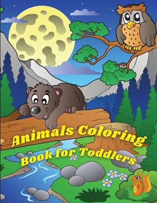 Book cover for Animals Coloring Book for Toddlers