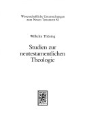 Cover of Studien Zur Neutestamentlichen Theologie