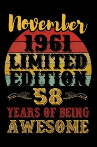 Cover of November 1961 Limited Edition 58 Years Of Being Awesome