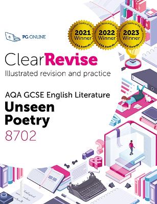 Book cover for ClearRevise AQA GCSE English Literature: Unseen poetry