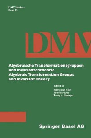 Cover of Algebraic Transformation Groups and Invariant Theory