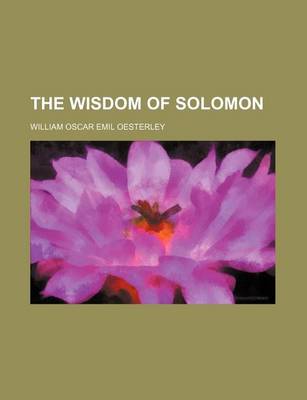 Book cover for The Wisdom of Solomon