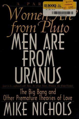 Cover of Women are from Pluto, Men are from Uranus