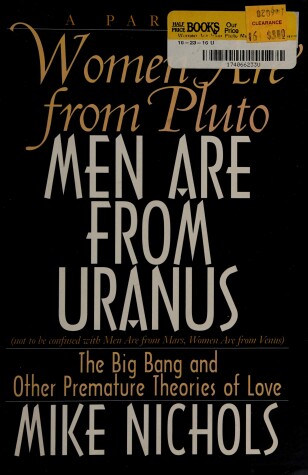 Book cover for Women are from Pluto, Men are from Uranus