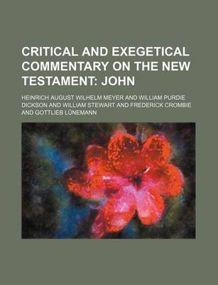 Book cover for Critical and Exegetical Commentary on the New Testament; John