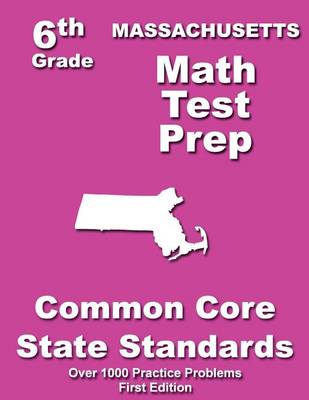 Book cover for Massachusetts 6th Grade Math Test Prep