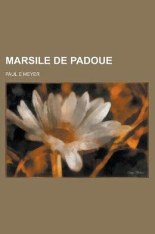 Cover of Marsile de Padoue