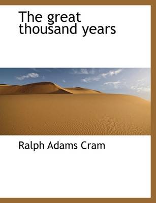 Book cover for The Great Thousand Years