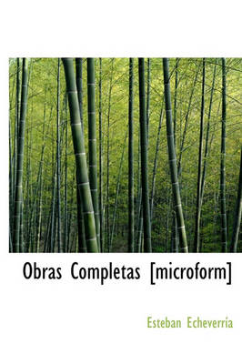 Book cover for Obras Completas [microform]