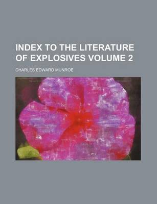 Book cover for Index to the Literature of Explosives Volume 2