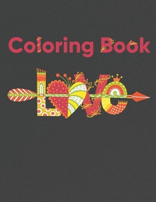 Book cover for Love Coloring Book