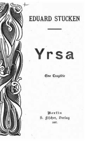 Cover of Yrsa, eine Tragoedie
