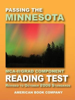 Book cover for Passing the Minnesota MCA-II/GRAD Component Reading Test