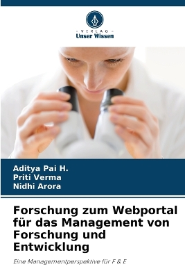 Book cover for Forschung zum Webportal für das Management von Forschung und Entwicklung