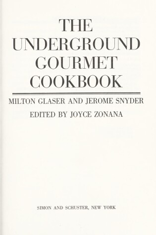 Cover of The Underground Gourmet Cookbook