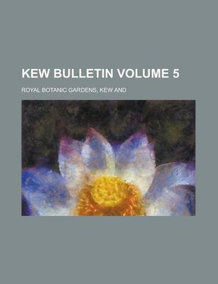 Book cover for Kew Bulletin Volume 5