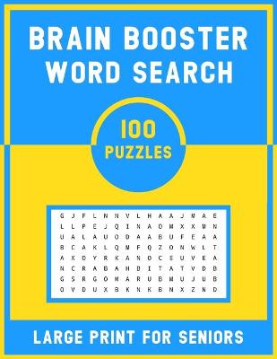 Book cover for Brain Booster Word Search Large Print For Senior