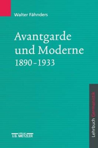 Cover of Avantgarde Und Moderne 1890-1933