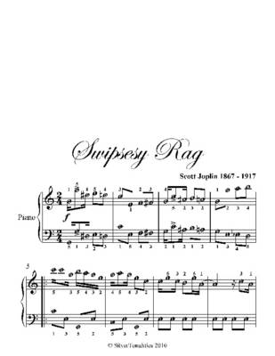 Book cover for Swipsey Rag Easy Piano Sheet Music