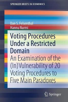 Book cover for Voting Procedures Under a Restricted Domain