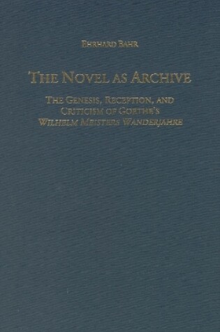 Cover of The Novel as Archive