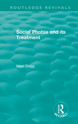 Cover of School Phobia and its Treatment (1987)