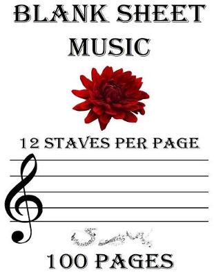 Cover of Blank Sheet Music 12 Staves Per Page