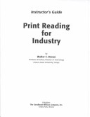 Book cover for Print Reading for Industry Instructor's Guide