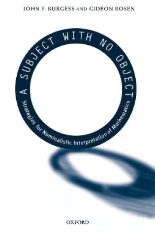 Cover of A Subject With No Object
