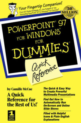 Cover of PowerPoint 97 for Windows for Dummies Quick Reference
