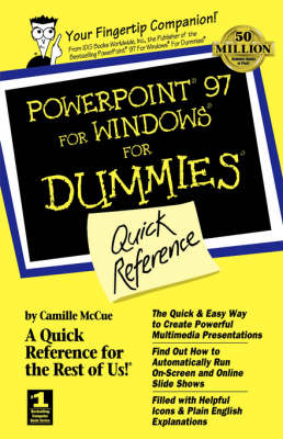 Cover of PowerPoint 97 for Windows for Dummies Quick Reference