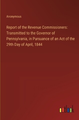 Cover of Report of the Revenue Commissioners