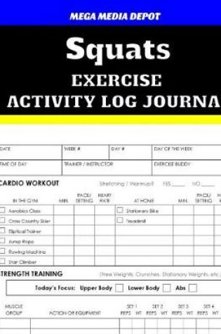 Cover of Squats Exercise Activity Log Journal