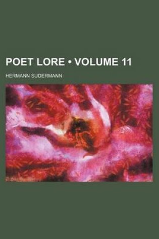 Cover of Poet Lore (Volume 11)