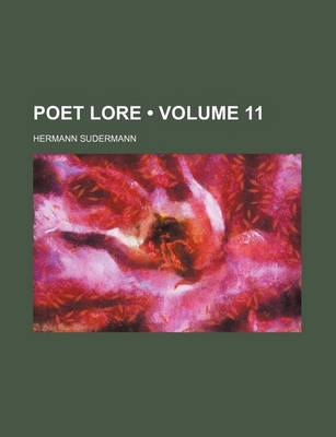 Book cover for Poet Lore (Volume 11)